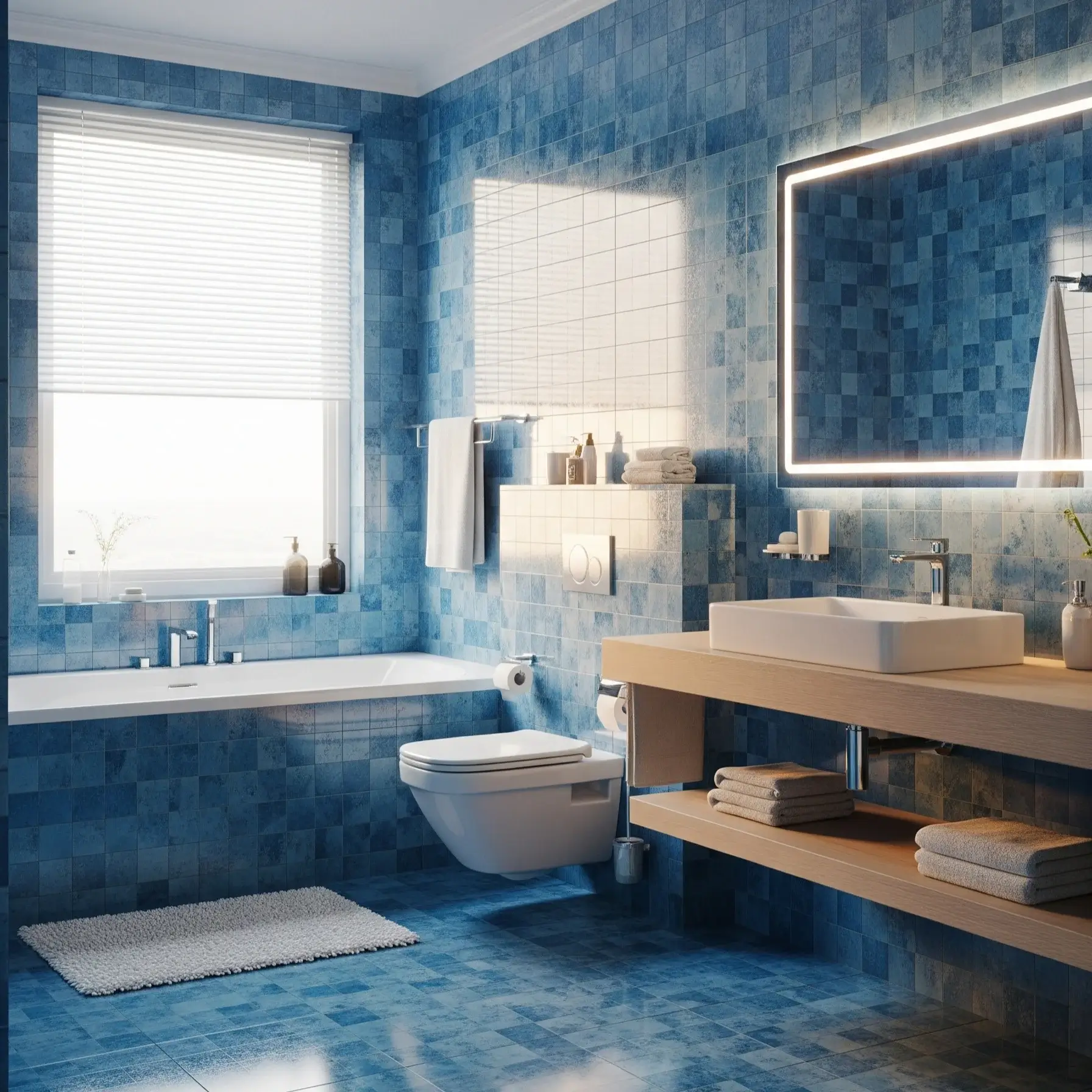 A display of various sanitaryware.